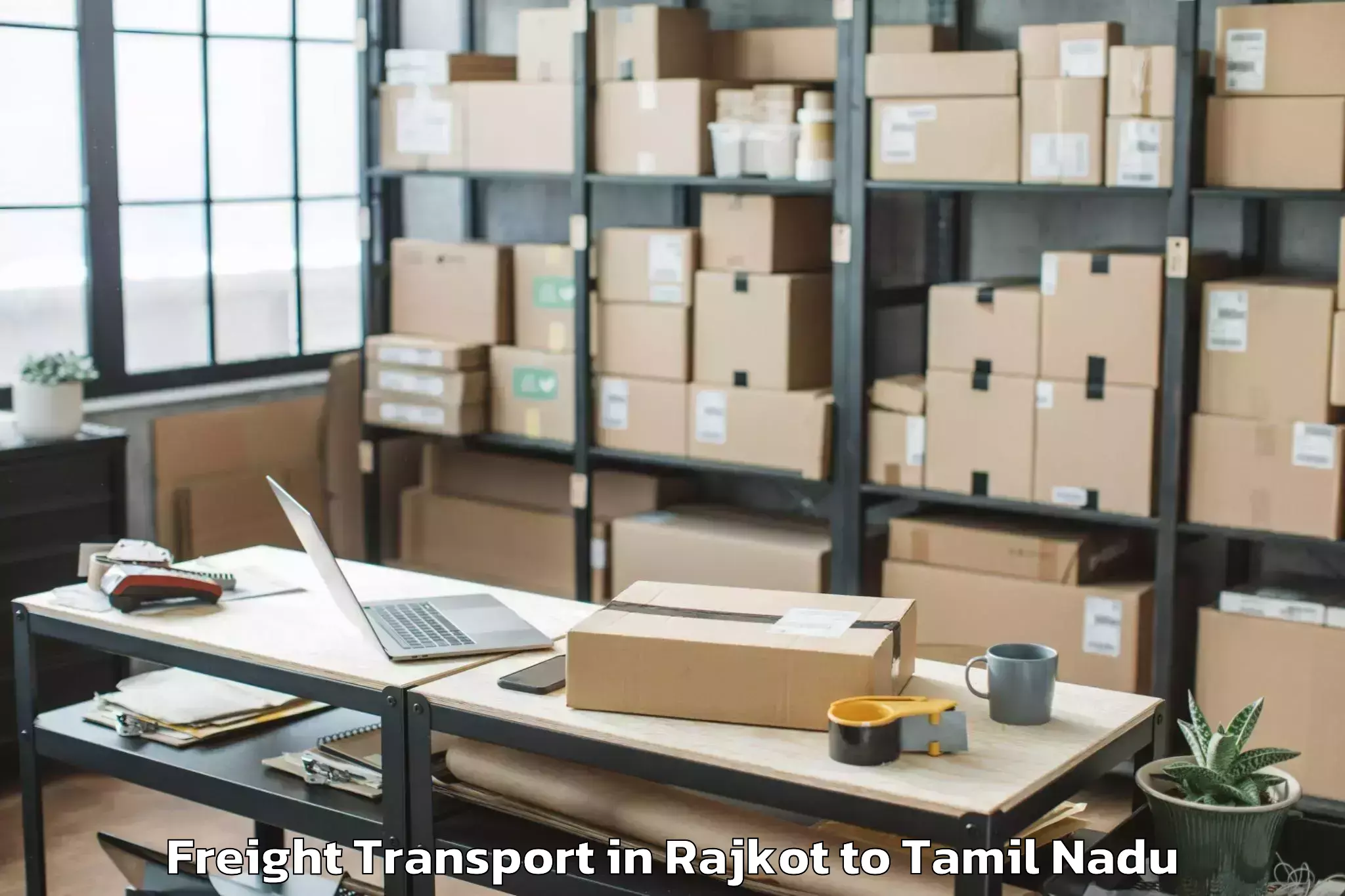 Top Rajkot to Erumaippatti Freight Transport Available